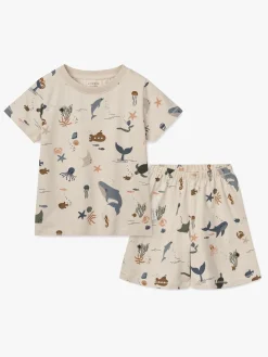 LIEWOOD Ilford Pyjamas 2-delt Sæt, Sea creature/Sandy