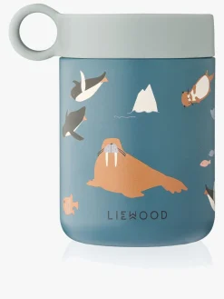 LIEWOOD Kian Mønstret Termobeholder, Arctic Sea/Ocean view