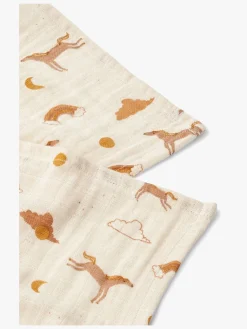 LIEWOOD Lewis Tæppe/ Stofble i Musselin 2-pak, Dream/Ecru