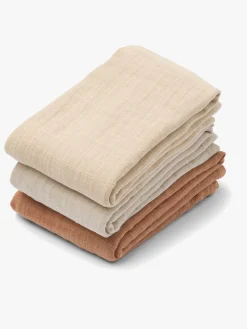 LIEWOOD Lewis Tæppe/ Stofble i Musselin 3-pak, Tuscany Rose