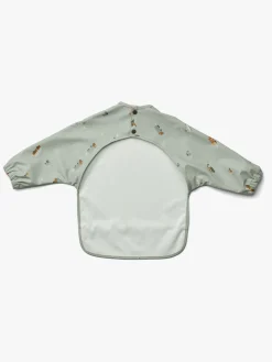 LIEWOOD Merle Cape Hagesmæk med Tryk, Vehicles/Dove Blue