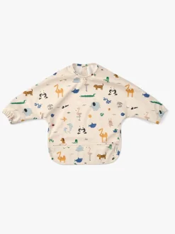 LIEWOOD Merle Cape Hagesmæk med Tryk, Around the world/Sandy