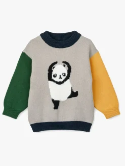 LIEWOOD Orlane  Strikket Trøje, Panda/Mist/Classic Navy Multi Mix