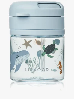 LIEWOOD Pavia Tritan Sugerørskop 280 ml, Sea Creature/Sandy