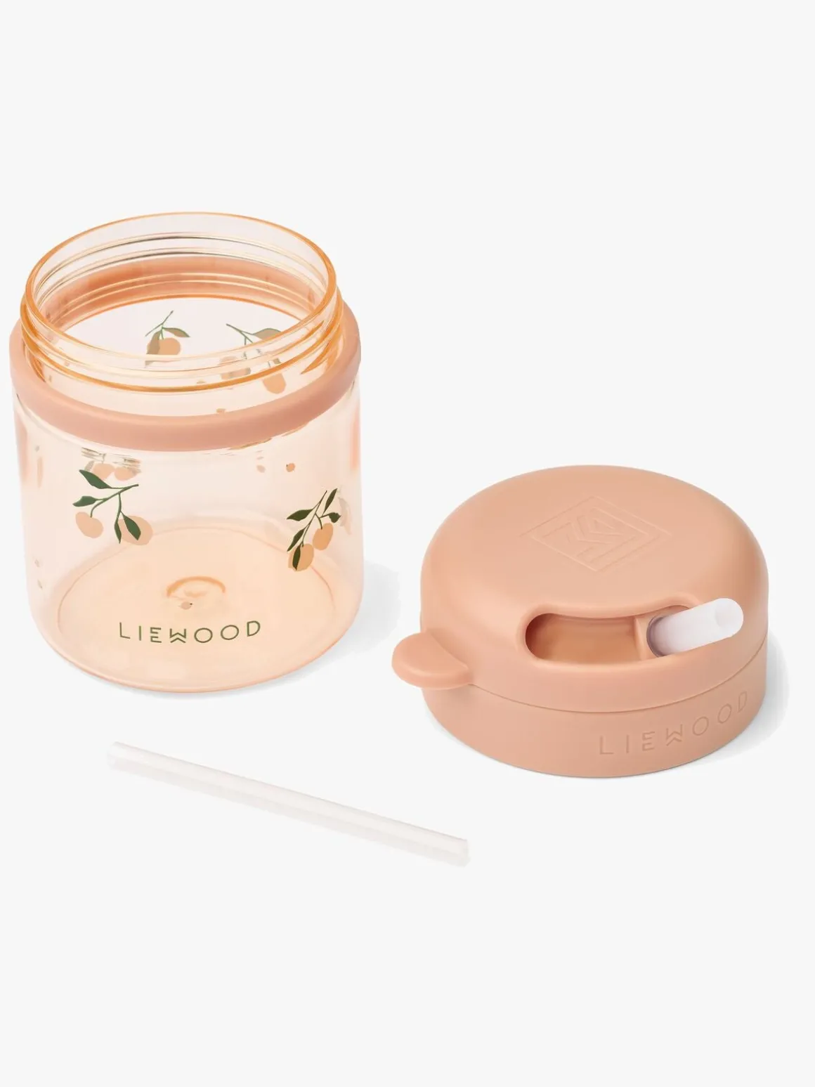 LIEWOOD Pavia Tritan Sugerørskop 280 ml, Peach/Sea Shell