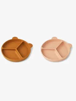 LIEWOOD Stacy Opdelt Tallerken 2-pak, Mustard/Tuscany Rose