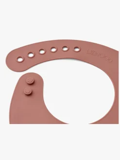 LIEWOOD Tilda  Mønstret Hagesmæk Silikone 2-Pak, Horses/Dark Rosetta