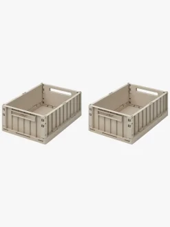 LIEWOOD Weston Opbevaringskasser 2-pak Medium, Sandy