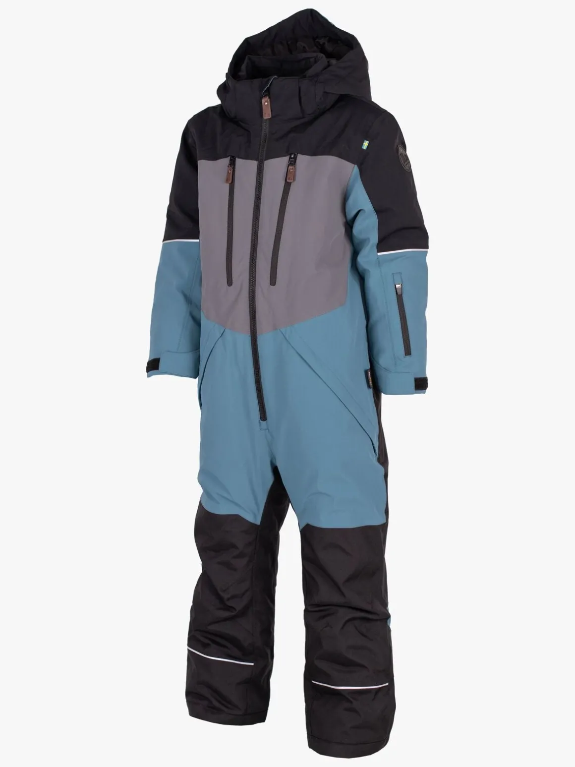 Lindberg Alpine Flyverdragt, Black/Turquiose