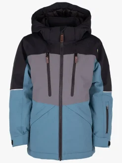 Lindberg Alpine Vinterjakke, Black/Turquiose