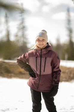 Lindberg Alpine Vinterjakke, Dry Rose/Plum