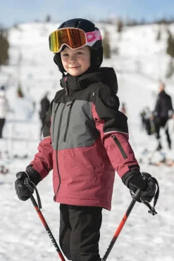 Lindberg Alpine Vinterjakke, Black/Cerise