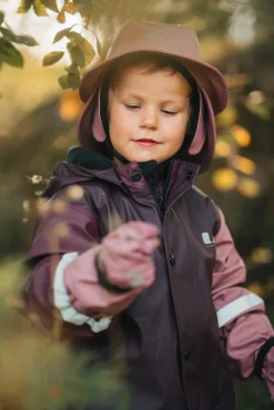 Lindberg Fagerhult Foret Regndragt, Plum/Dry Rose