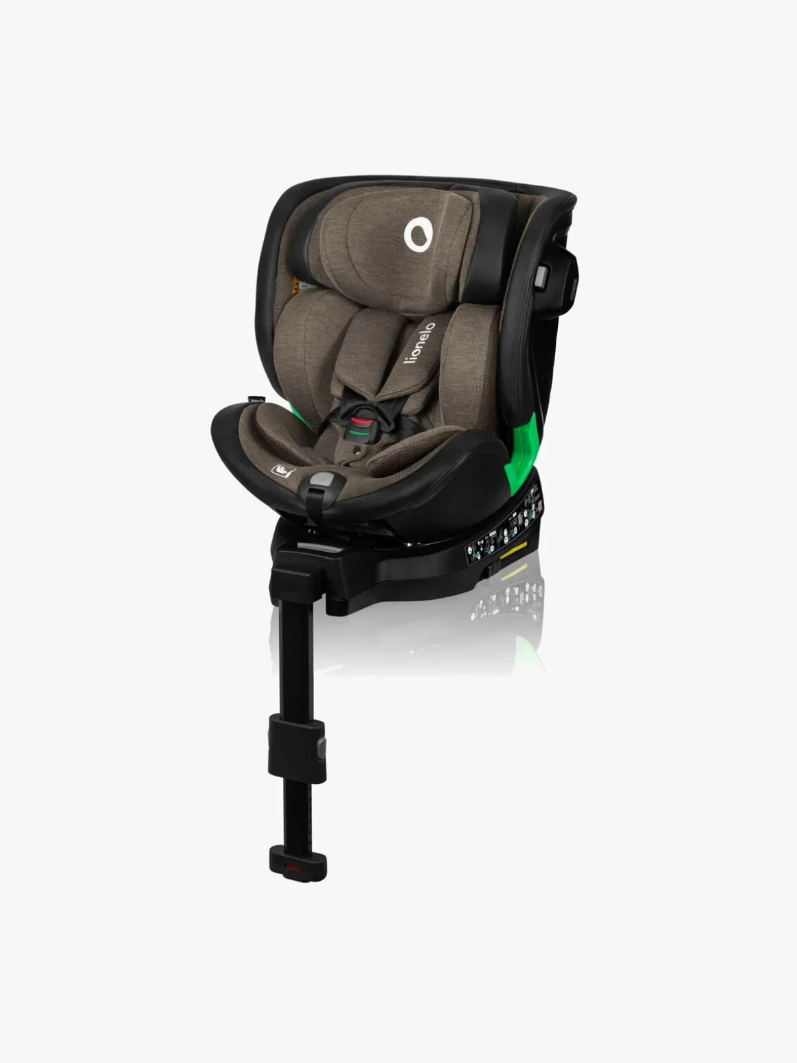 Lionelo Harmony i-Size Autostol, Green Olive Leather