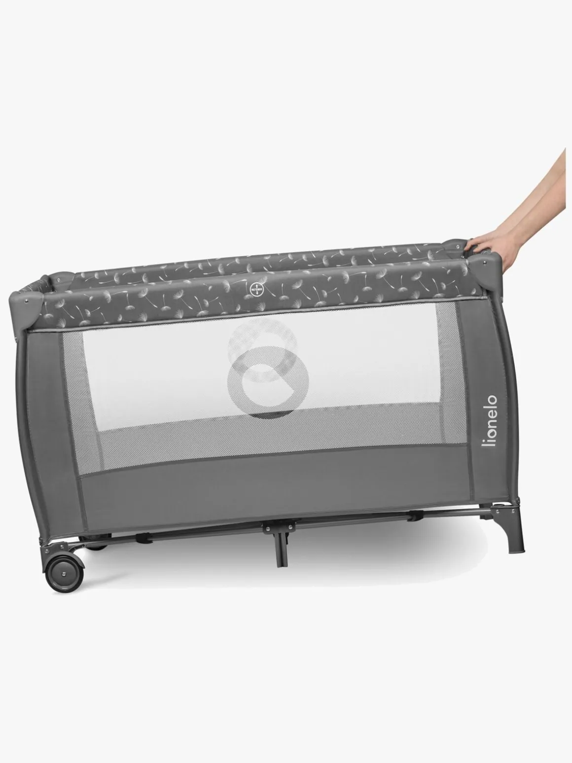 Lionelo STEFI PLUS Weekendseng, Grey White