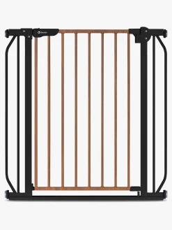 Lionelo Truus Slim Sikkerhedsgitter, Black Carbon/Natural