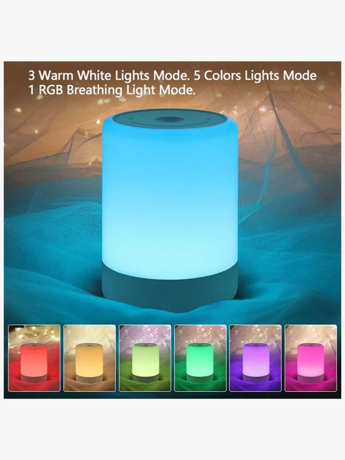 Lippa Colorful Touch Natlampe, Hvid