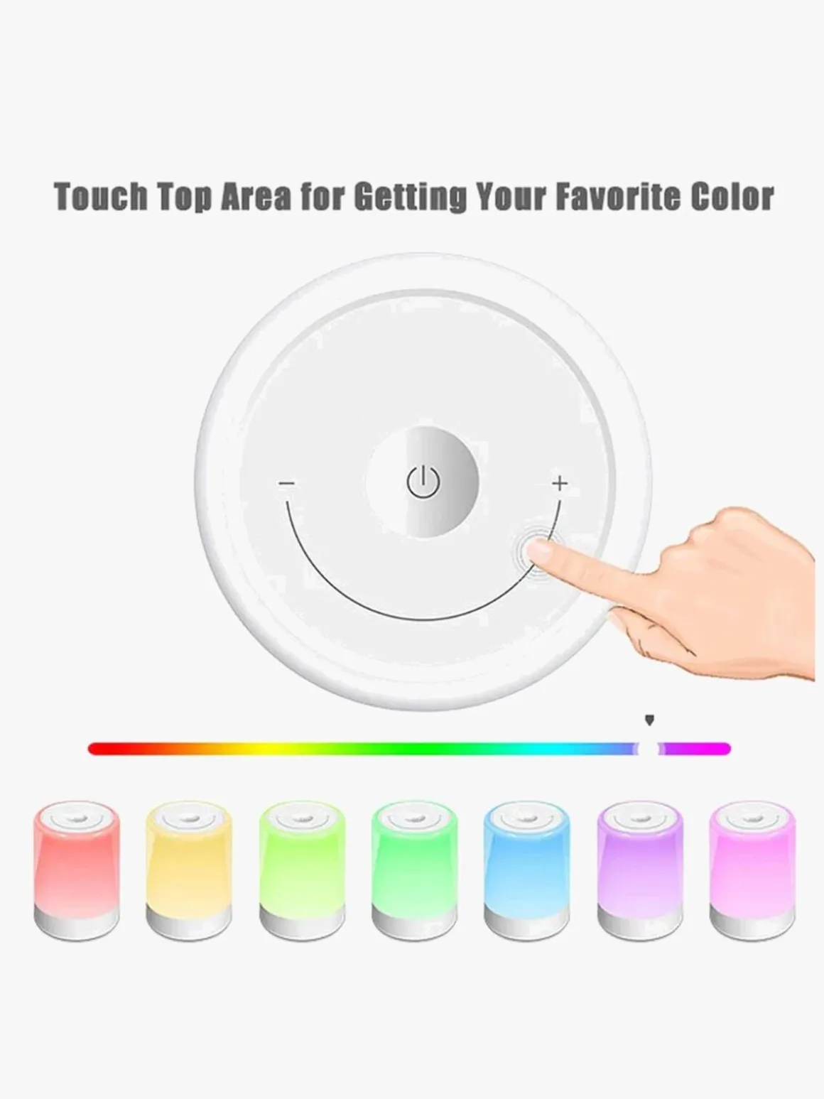 Lippa Colorful Touch Natlampe, Hvid