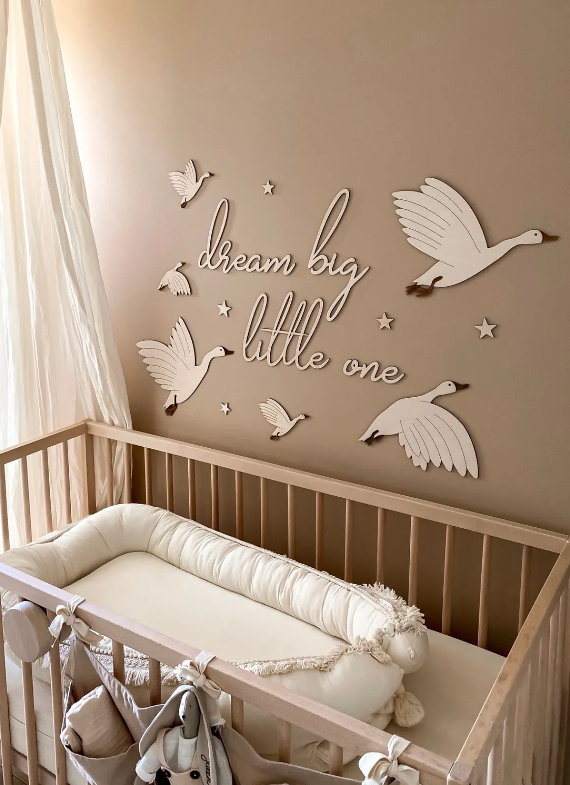 lis wycina Dream Big Little One 2 Vægdekoration Gæs