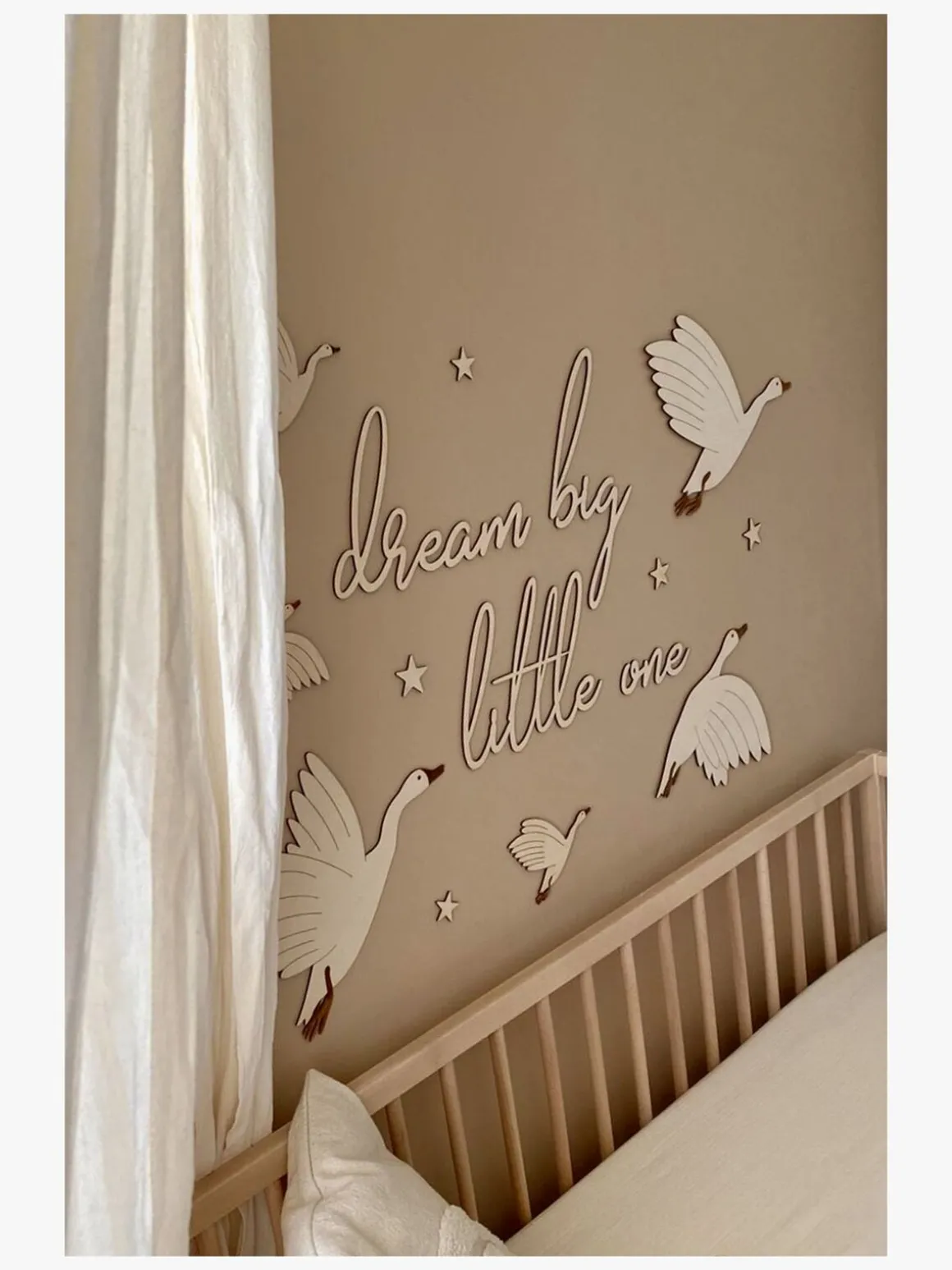 lis wycina Dream Big Little One 2 Vægdekoration Gæs