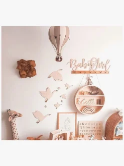 lis wycina Flying Geese Vægdekoration Træ Højre