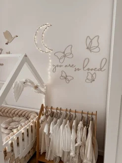 lis wycina You Are So Loved 3 Vægdekoration Sommerfugle