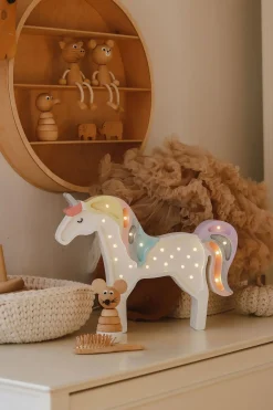 Little Lights Lampe Enhjørning, Lyserød