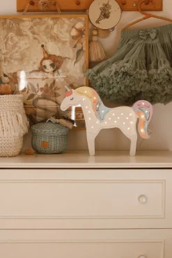 Little Lights Lampe Enhjørning, Lyserød