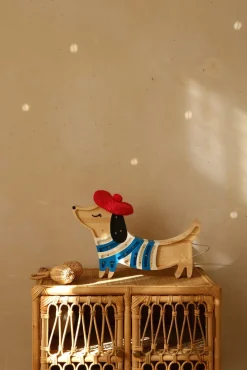 Little Lights Lampe Hundehvalp, French Style