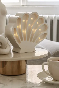 Little Lights Lampe Muslingeskal, Hvid