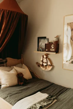 Little Lights Lampe Skib, Pirate Brown