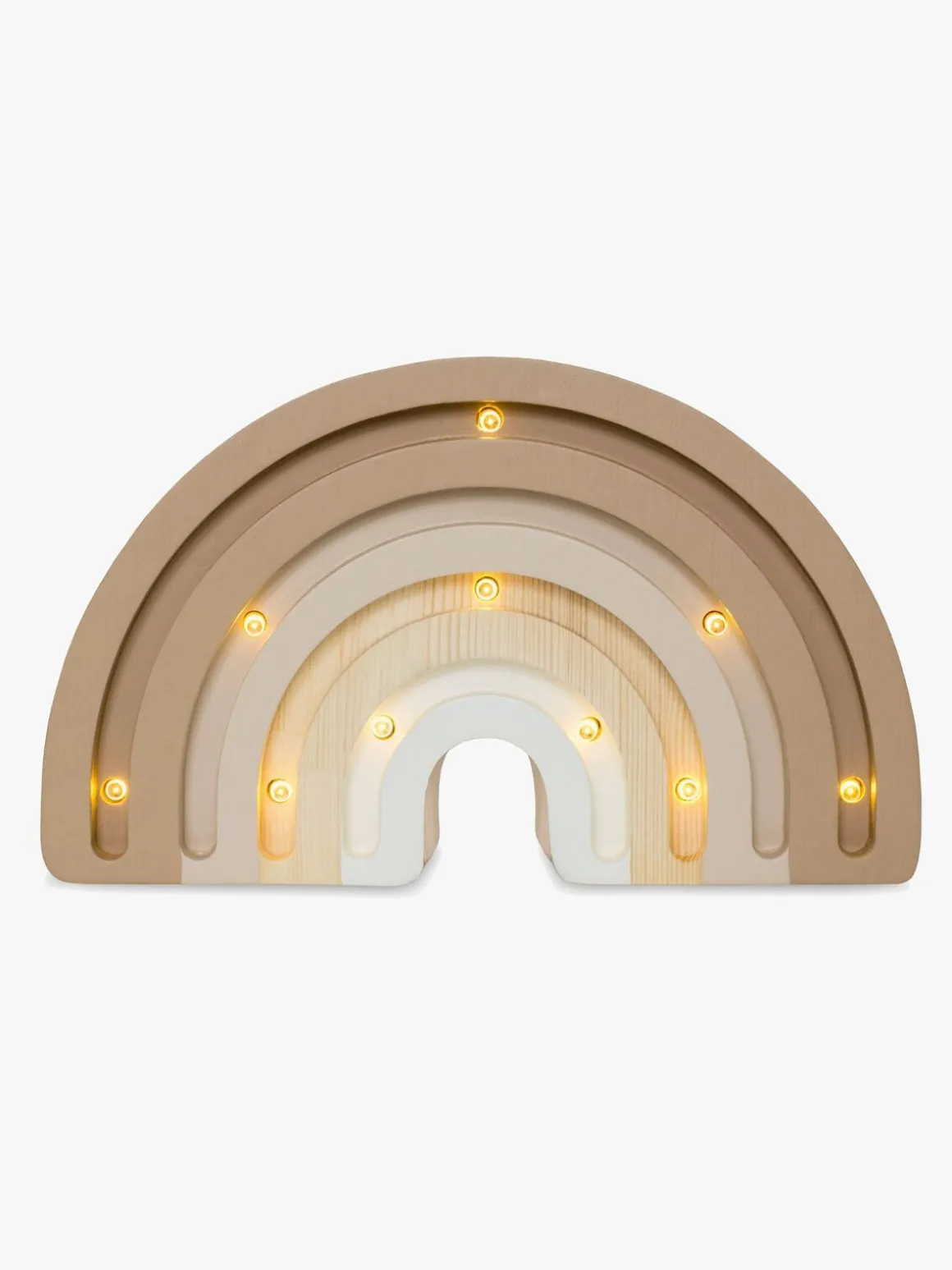 Little Lights Mini Lampe Regnbue, Cappucino