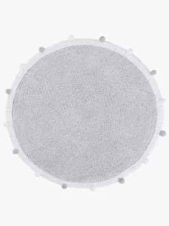 Lorena Canals  Vaskbart Gulvtæppe 120 Bubbly, Lysegrå