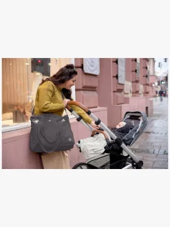 Lässig Interlock Tæppe 80x80, Striped grey