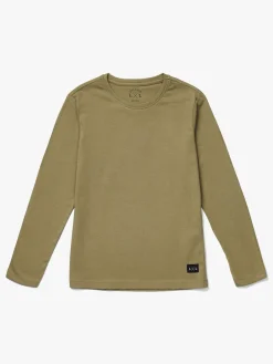 Luca & Lola Abel Langærmet T-Shirt 2-pak, Grey Melange/Brown