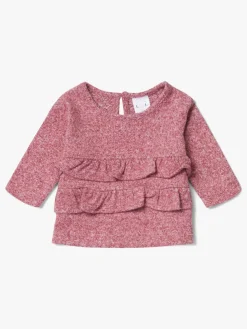 Luca & Lola Asia Trøje Baby, Dark Pink Melange