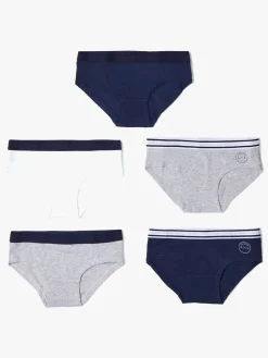 Luca & Lola Claudia Hipsterunderbukser 5-pak Navy/Grey