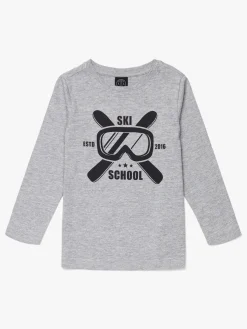 Luca & Lola Gabriel Langærmet T-Shirt, Grey Melange