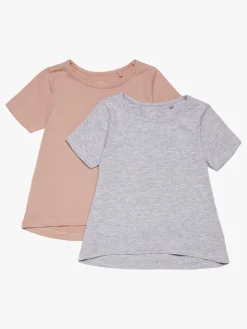 Luca & Lola Malena Top 2-pack, Grey Melange/Adobe Rose