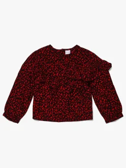 Luca & Lola Marietta Bluse, Red Leopard