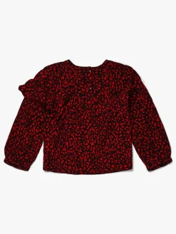 Luca & Lola Marietta Bluse, Red Leopard