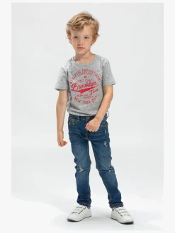 Luca & Lola Paulo T-Shirt 2-pak, Grey Melange/Navy