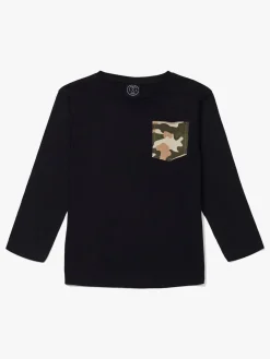 Luca & Lola Piero Langærmet T-Shirt, Black