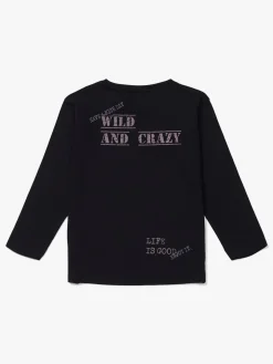 Luca & Lola Piero Langærmet T-Shirt, Black