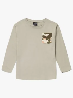 Luca & Lola Piero Langærmet T-Shirt, Khaki