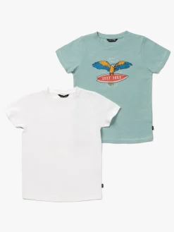 Luca & Lola Riccione T-Shirt 2-pak, Green/White