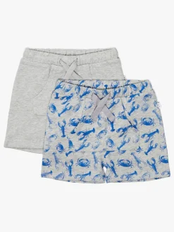 Luca & Lola Ricolo Shorts 2-Pak, Grey Melange