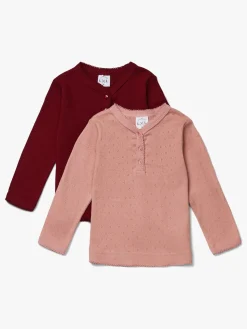 Luca & Lola Siena Langærmet T-shirt 2-pak, Pink