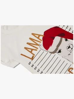 Luca & Lola Top Lama Drama, Bright White