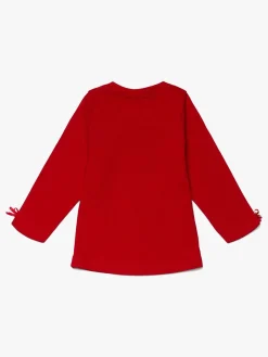 Luca & Lola Top Santa Is Real, Red